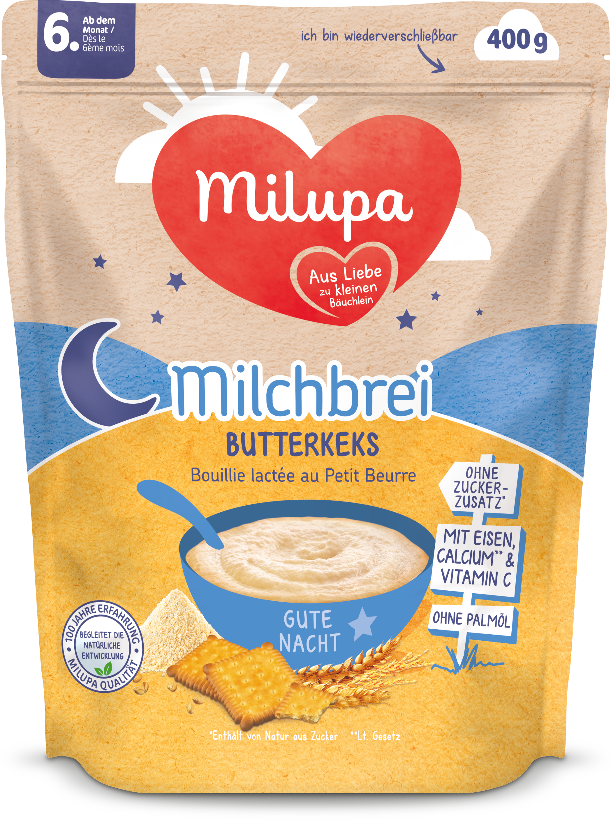 Milupa Milchbrei Butterkeks